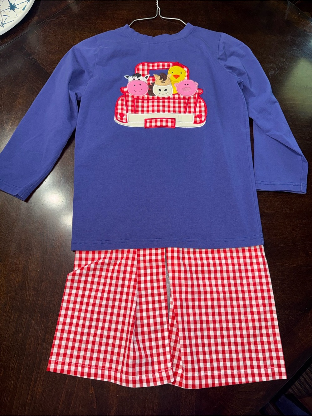 Smock monkey navy barn yard set